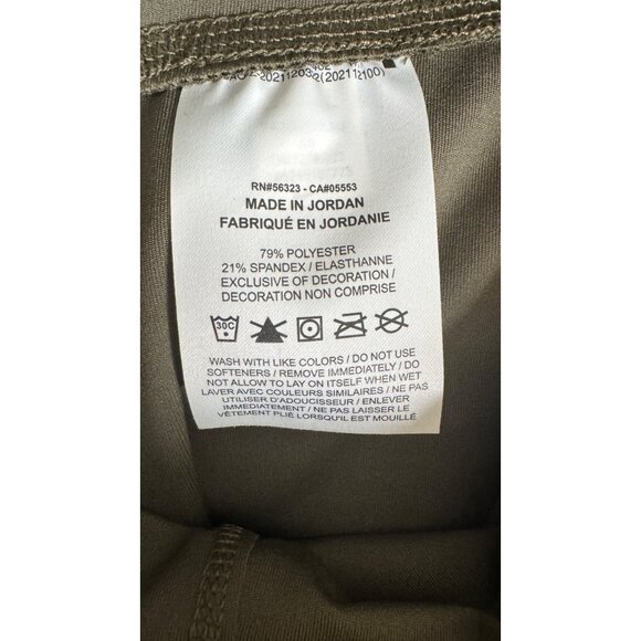 NWT Nike XS Womens Dri-Fit Olive Green High-Waisted Leggings Polyester & Spandex - Picture 3 of 16